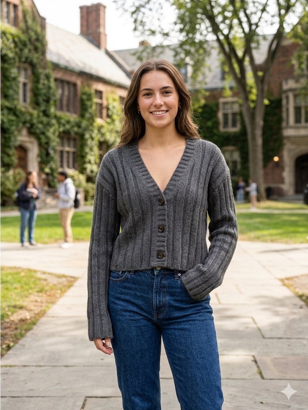 NWT Maizie Solid Cardigan Gunmetal Gray Sweater (M/L)